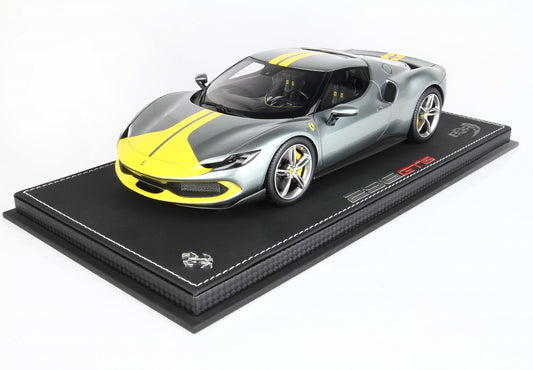 BBR Model 1:18 - Ferrari 296 GTS Assetto Fiorano Gray Corburn