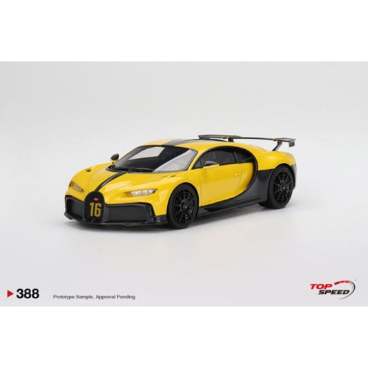 Top Speed Model - Bugatti Chiron Pur Sport Yellow 1:18