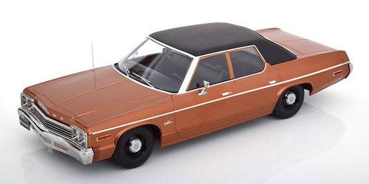 KK-Scale 1:18 - Dodge Monaco Vinyl Roof 1974 Bruin Metallic