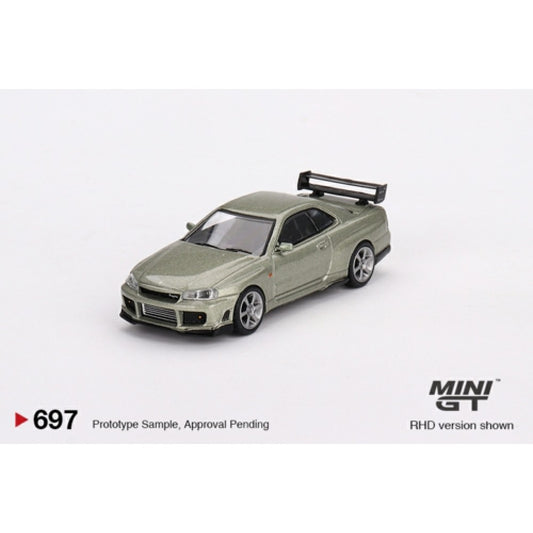 MiniGT - 1/64 NISSAN SKYLINE GT-R (R34) TOMMYKAIRA R-Z MILLENIUM JADE (RHD)