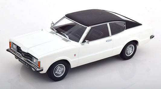 KK-Scale 1:18 - Ford Taunus GT Coupe Vinyl Roof 1971 Wit