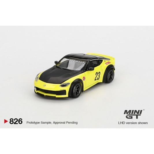 MiniGT -  1/64 NISSAN Z LB NATION WORKS IKAZUCHI YELLOW (LHD)