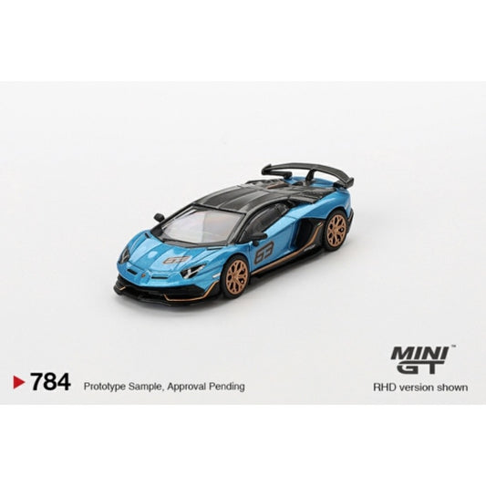 MiniGT - 1/64 LAMBORGHINI AVENTADOR SVJ 63 BLU AEGIR (LHD)