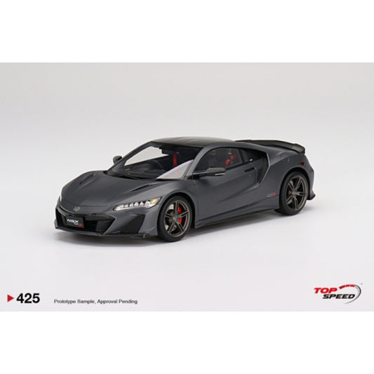 Top Speed Model - Honda NSX Type S 2022 Gotham Gray Matte 1:18