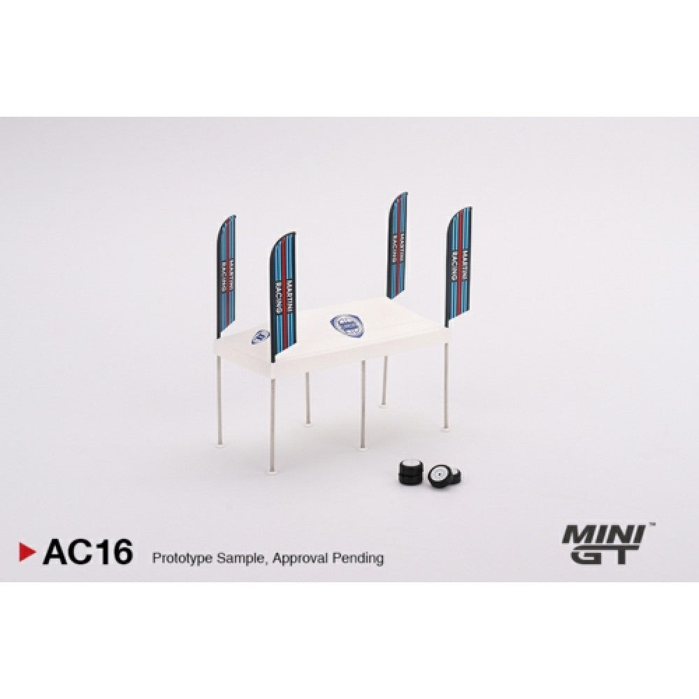 MiniGT - 1/64 PADDOCK SERVICE TENT SET - MARTINI RACING