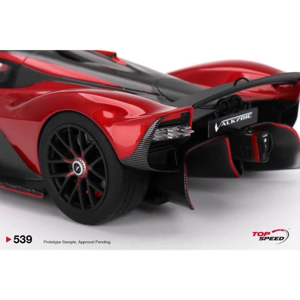 Top Speed Model - Aston Martin Valkyrie Hyper Red 1:18