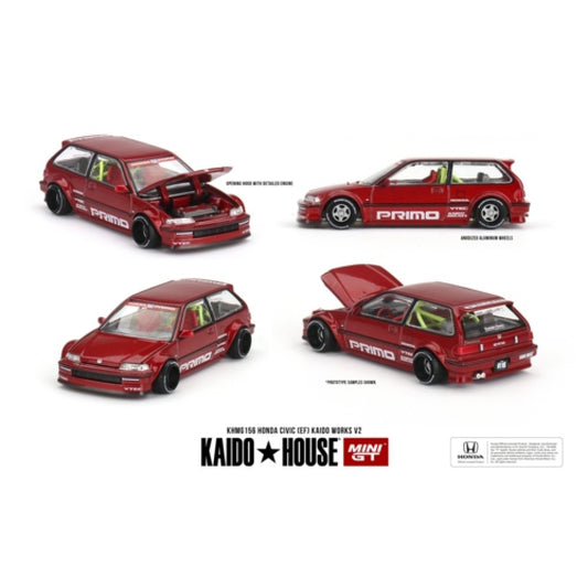 MiniGT - 1/64 HONDA CIVIC (EF) KAIDO WORKS V2