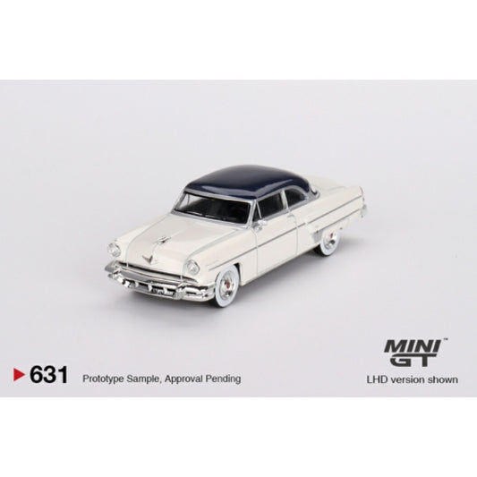 MiniGT - 1/64 LINCOLN CAPRI 1954 ARCTIC WHITE/ATLANTIC BLUE (LHD)