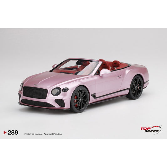 Top Speed Model - Bentley Continental GT Convertible Passion Pink 1:18