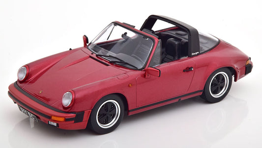 KK-Scale 1:18 - Porsche 911 SC Cabrio 1983 Rood Metallic