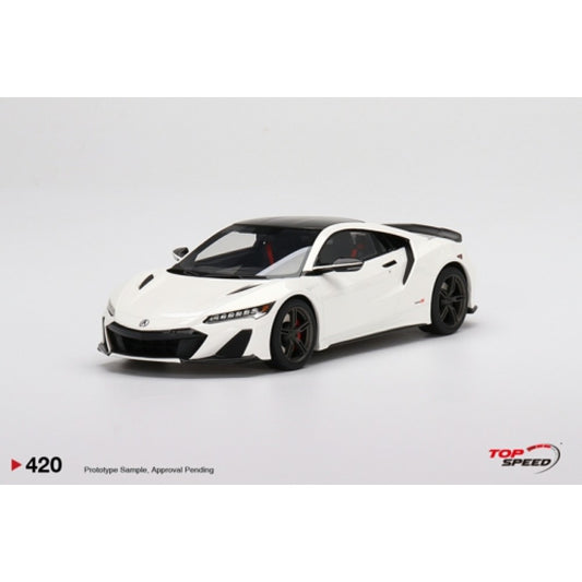 Top Speed Model - Acura NSX Type S 2022 130R White 1:18