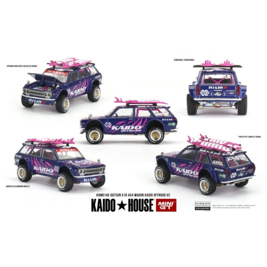 MiniGT - 1/64 DATSUN 510 4X4 WAGON KAIDO OFFROAD V2