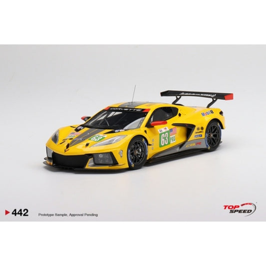 Top Speed Model - Chevrolet Corvette C8.R #63 Corvette Racing 2022 Le Mans 24 Hrs