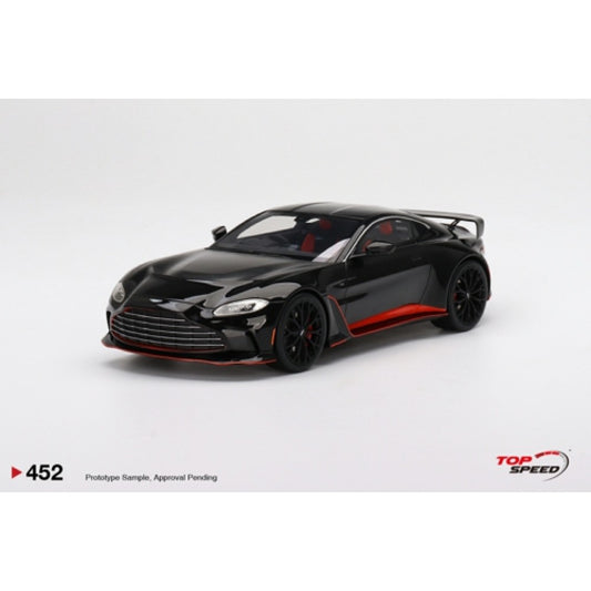 Top Speed Model - Aston Martin V12 Vantage Jet Black 1:18