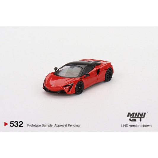 MiniGT - 1/64 MCLAREN ARTURA VERMILLION RED 2023 (LHD)