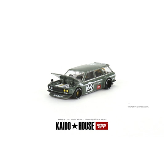MiniGT - 1/64 DATSUN KAIDO 510 WAGON CARBON FIBER V3