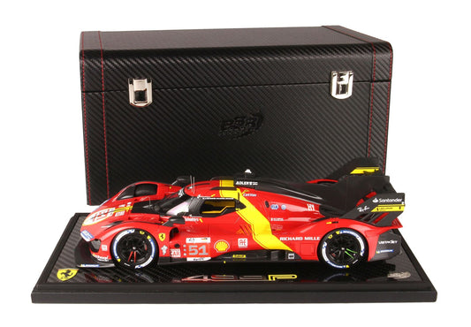 BBR Model 1:18 - Ferrari 499P Car N. 51 Winner Le Mans 2023