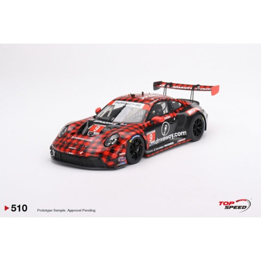 Top Speed Model - Porsche 911 GT3 R NO.9 GTD Prp PFAFF Motorsports IMSA 2023 Sebring 12 HRS Winner 1:18