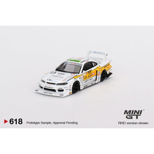 MiniGT - 1/64 NISSAN LB-SUPER SILHOUETTE S15 SILVIA NO.23 2022 GOODWOOD FESTIVAL OF SPEED (RHD)3 DAYTONA 24HR (LHD)