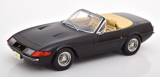 KK-Scale 1:18 - Ferrari 365 GTS Daytona Cabrio 1.Serie US-Version 1969 Zwart