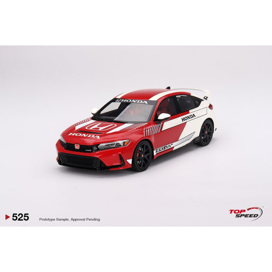 Top Speed Model - Honda Civic TYPE R #1 2023 Pace Car Red 1:18