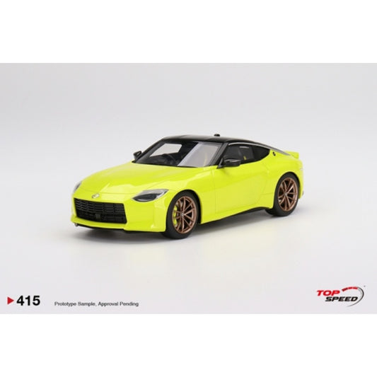 Top Speed Model - Nissan Fairlady Z Proto Spec 2023 Ikazuchi Yellow  1:18