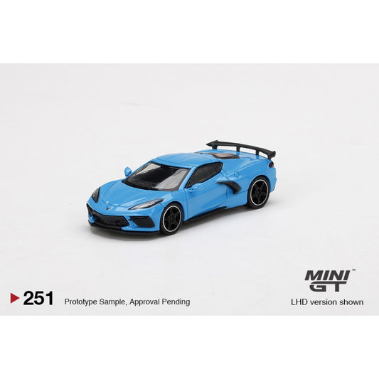 MiniGT - 1/64 CHEVROLET CORVETTE STINGRAY 2020 RAPID BLUE (LHD)