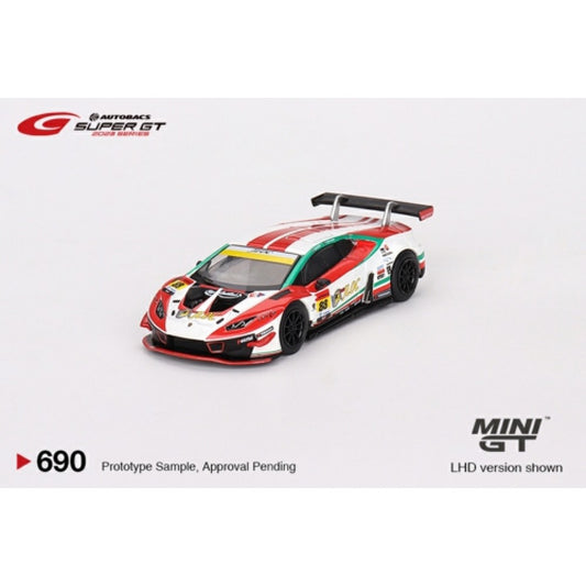 MiniGT - 1/64 LAMBORGHINI HURACAN GT3 EVO NO.88 JLOC LAMBORGHINI GT3 JLOC 2023 SUPER GT SERIES (JAPANESE EXCLUSIVE)