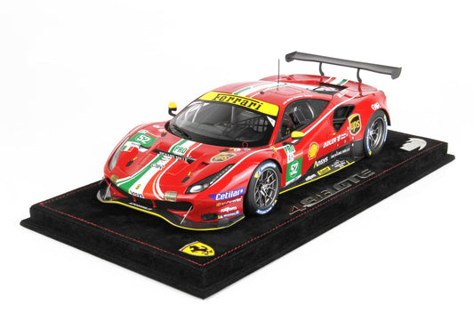 BBR Model 1:18 - Ferrari 488 GTE LM GTE Team AF Corse Le Mans 2021 Car No. 52