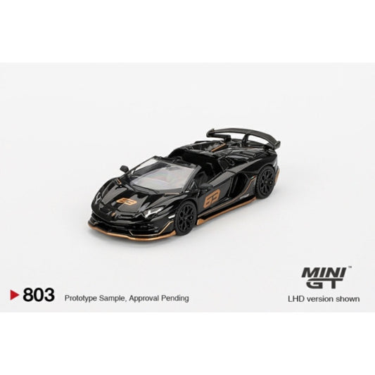 MiniGT - 1/64 LAMBORGHINI AVENTADOR SVJ 63 ROADSTER NERO ALDEBARAN (LHD)