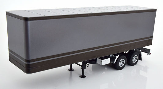 KK-Scale 1:18 - Semi-Trailer Grijs Metallic / Antraciet