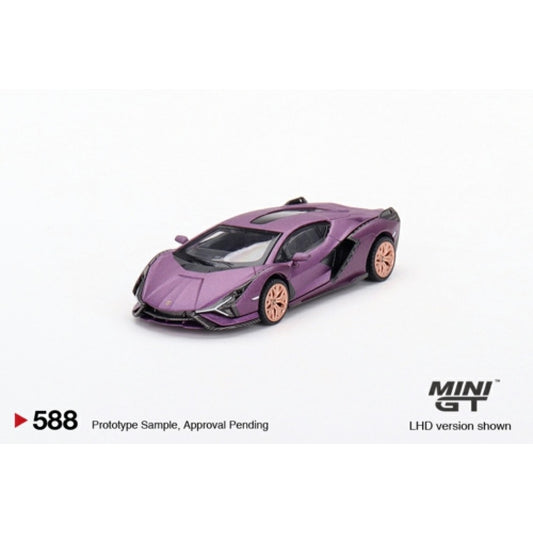 MiniGT - 1/64 LAMBORGHINI SIAN FKP 37 MATTE VIOLA SE30 (HONG KONG EXCLUSIVE) (LHD)
