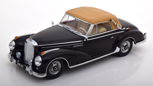 KK-Scale 1:18 - Mercedes 300 SC W188 Cabrio Softtop 1957 Zwart