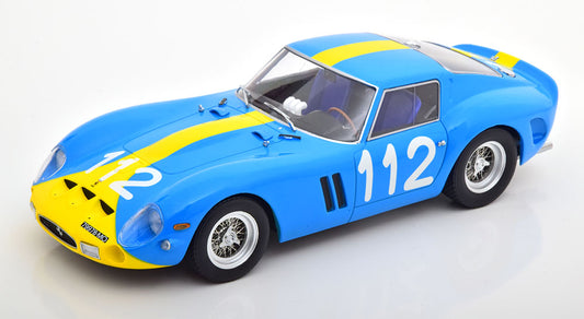 KK-Scale 1:18 - Ferrari 250 GTO No.112, Targa Florio 1964 Lichtblauw / Geel