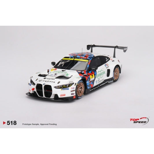 Top Speed Model - BMW M4 GT3 #7 "Studie BMW M4" BMW M Team Studie x CRS 2023 SUPER GT SERIES 1:18