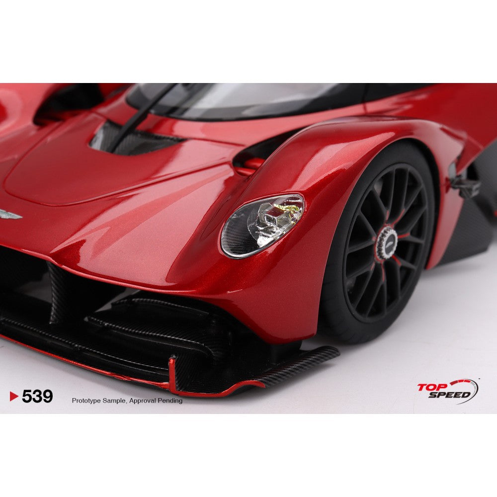 Top Speed Model - Aston Martin Valkyrie Hyper Red 1:18