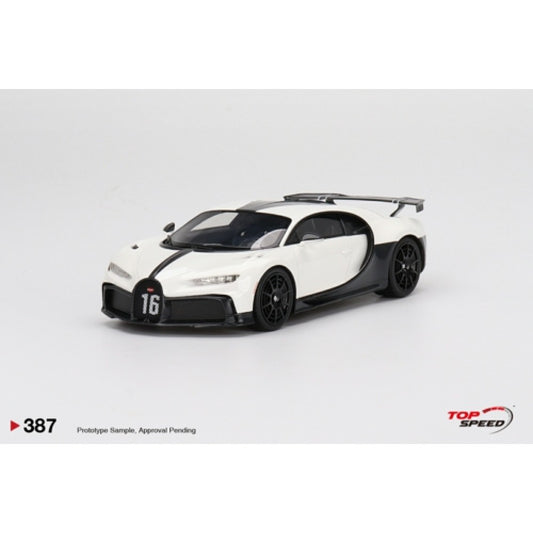 Top Speed Model - Bugatti Chiron Pur Sport White 1:18