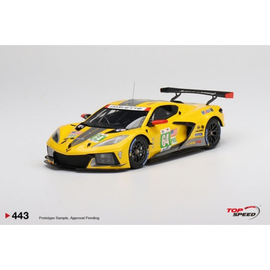 Top Speed Model - Chevrolet Corvette C8.R #64 Corvette Racing 2022 Le Mans 24 Hrs 1:18