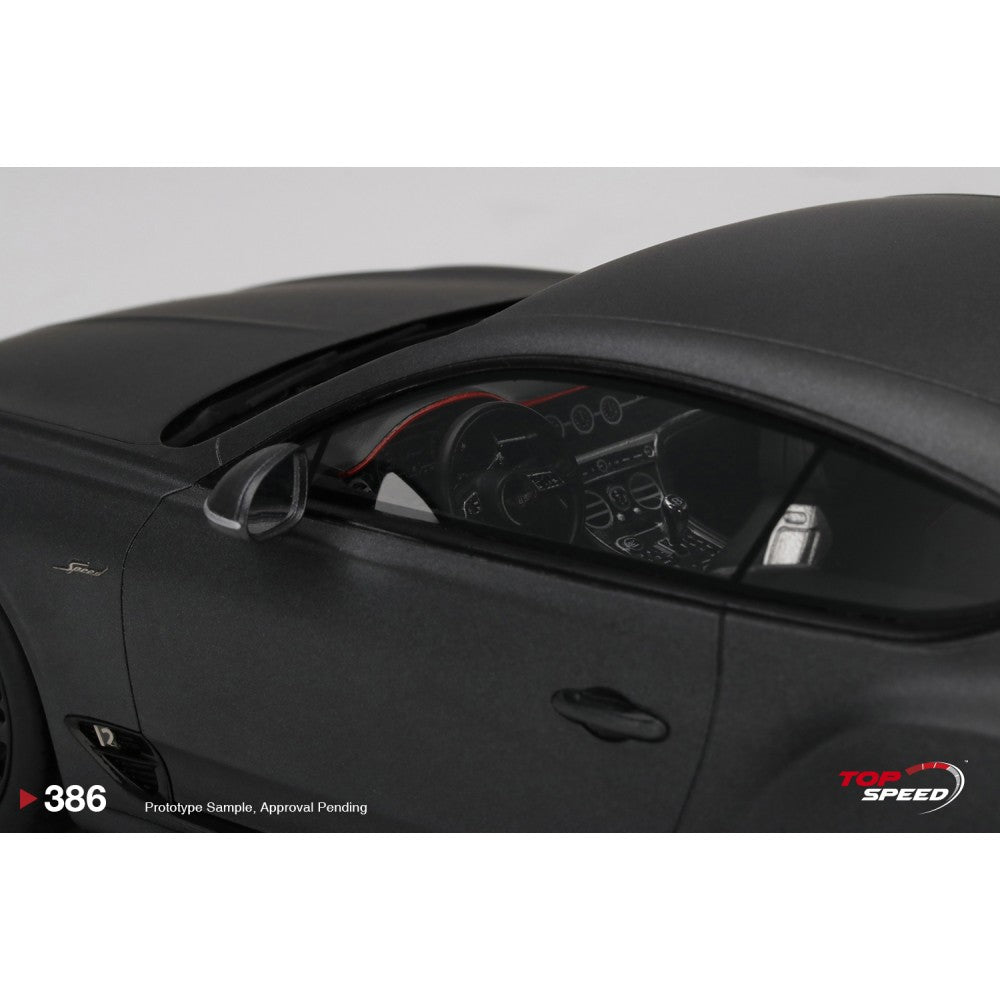 Top Speed Model - Bentley Continental GT Speed 2022 Anthracite Satin 1:18