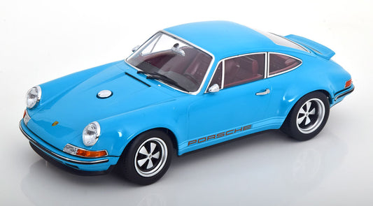 KK-Scale 1:18 - Porsche 911 Coupe Singer Turquoise Blauw